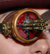 Brass Goggles with Micro Gatling Gun