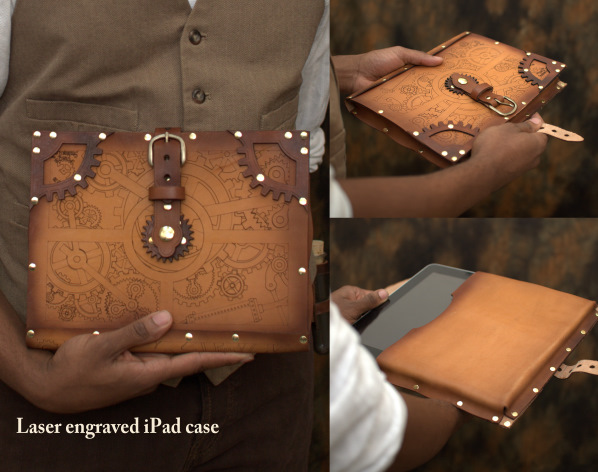 iPad leather case